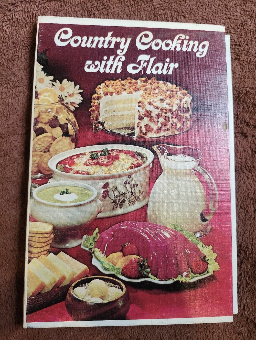 Country Cooking with Flair Cookbook Vintage 1975